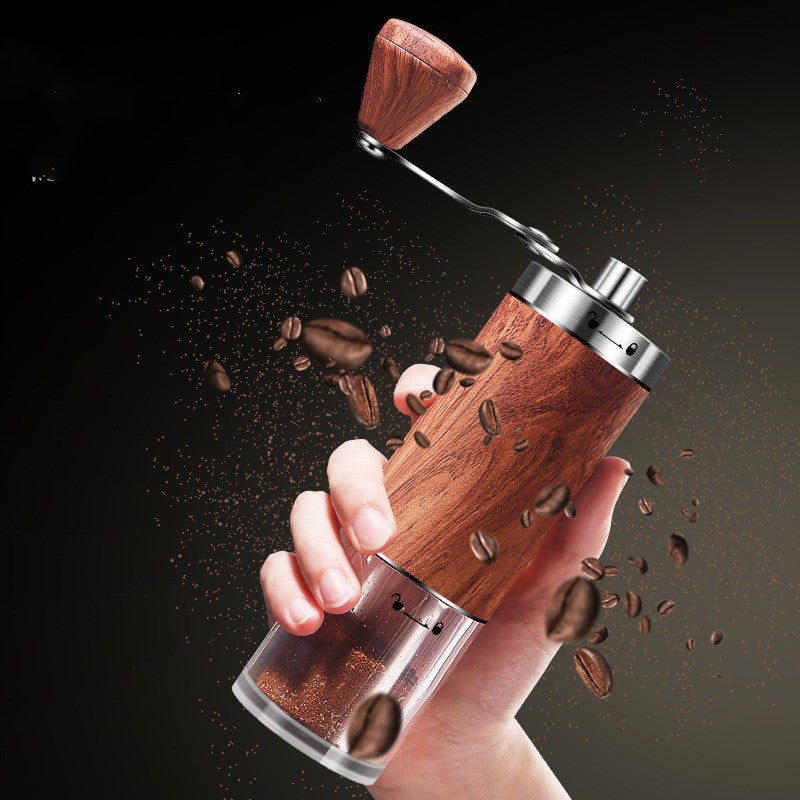 Velmone Precision Manual Coffee Grinder - Stainless Steel Hand Crank Mill with Adjustable Ceramic Burr