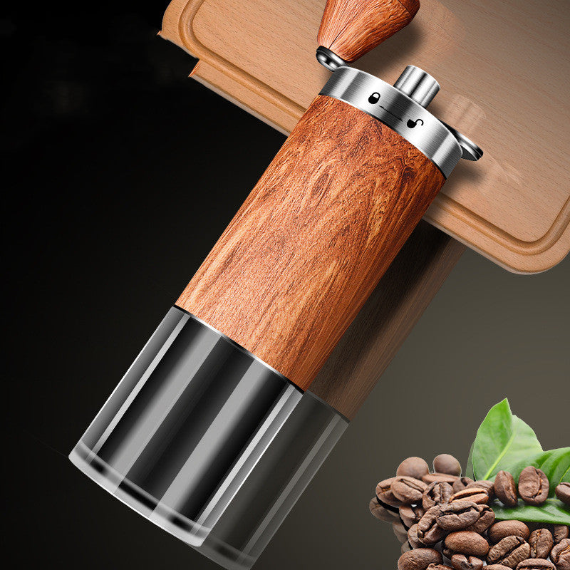Velmone Precision Manual Coffee Grinder - Stainless Steel Hand Crank Mill with Adjustable Ceramic Burr