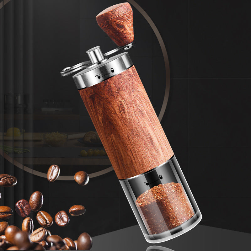 Velmone Precision Manual Coffee Grinder - Stainless Steel Hand Crank Mill with Adjustable Ceramic Burr
