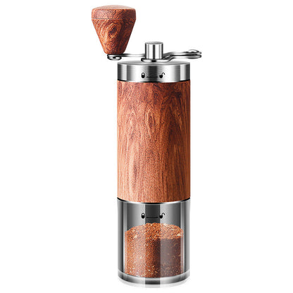 Velmone Precision Manual Coffee Grinder - Stainless Steel Hand Crank Mill with Adjustable Ceramic Burr