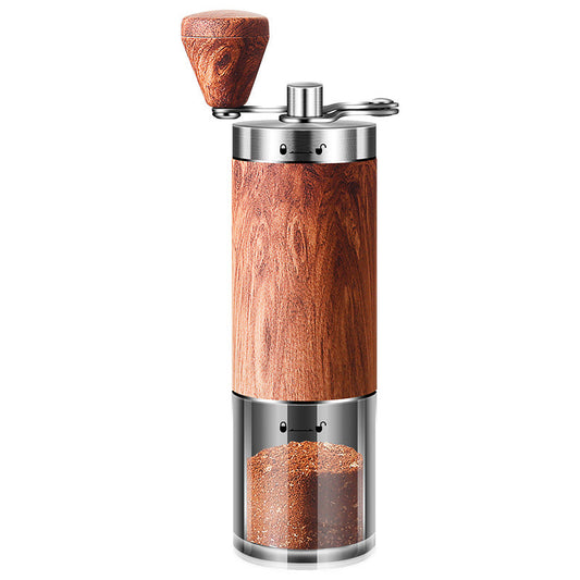 Velmone Precision Manual Coffee Grinder - Stainless Steel Hand Crank Mill with Adjustable Ceramic Burr